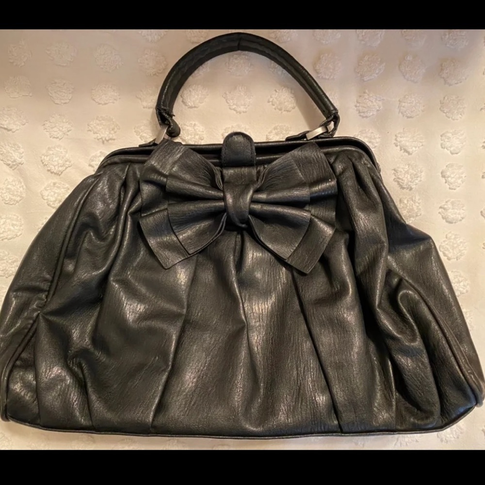 Jessica Simpson Black Bow Bag